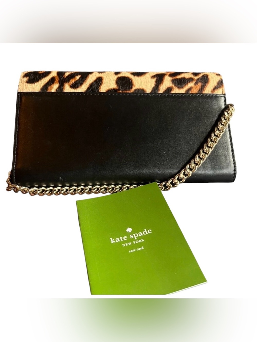Kate Spade Rivas Street calfhair
Clutch Black Leather NWT - Picture 3 of 7